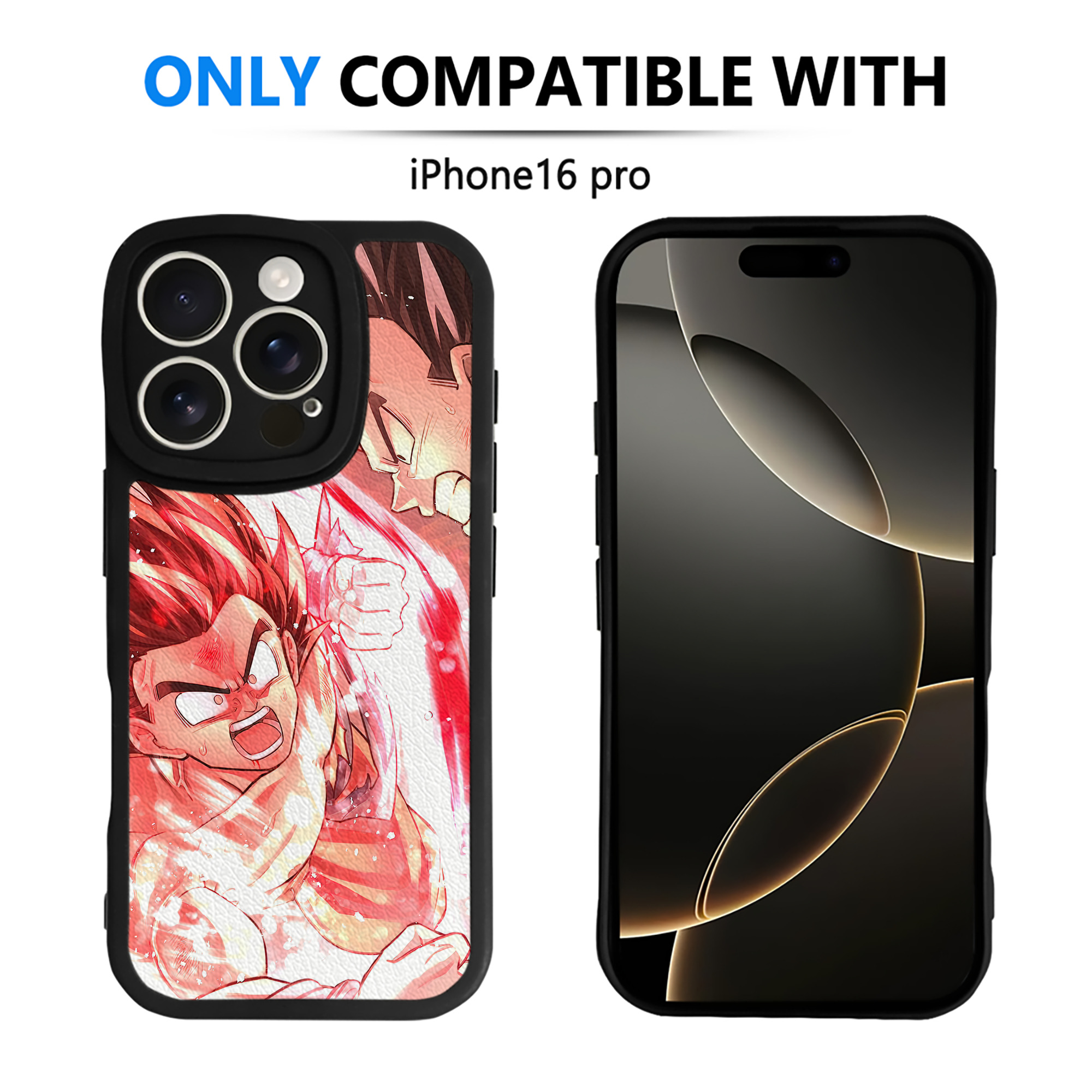 （画像用） ドラゴンボール DRAGON BALL 【iPhone 16シリーズ対応】シリコンスマホケース（レザー調） 材質：シリコン